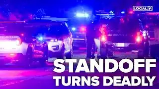 Off-duty police officer shot, killed by deputies after standoff