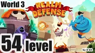 Realm Defense - World 3, level 54 Campaign Mode cleared, 3 stars