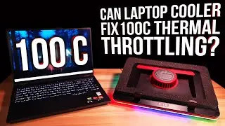 Может ли лучшая охлаждающая подставка для ноутбука исправить 100&deg;C в Legion Pro 5? Обзор распаковки IETS GT500