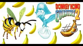 Donkey Kong Country 2 (GBA) Walkthrough Part 5 King Zing Sting Bossfight and Krow's return