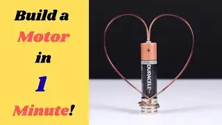 How can you make a motor with just a battery, a magnet, and a wire?