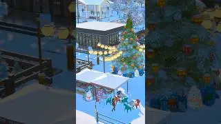 Новогодняя ярмарка симс 4 | Строительство Sims 4 no cc | #sims4build #симс4строительство #sims4nocc