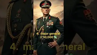 indian army ranks & salary 🇮🇳💸 #trending #army  #facts #shorts