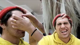 I WAXED HIS EYEBROWS!