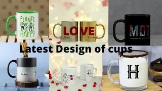 Latest design of cups with name and price /beautiful mugs design /stylish cups design