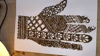Easy Full Hand Mehendi Design Tutorial | Floral, Checkers & Cutwork Patterns  @rayafshamuhammad649 