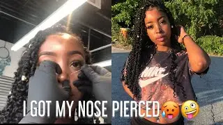 I GOT MY NOSE PIERCED VLOG FT. PASSION TWIST⎮KENLEY JORDAN