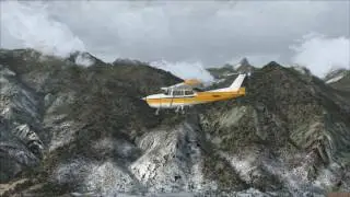 FSX Geneva to Sion, Switzerland - VFR