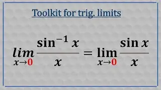Toolkit for trig limits
