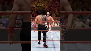 Brutal Shot! Roman Reigns Smashes Cody Rhodes with a Guitar | WWE 2K25