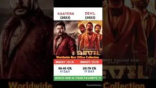 Kaatera Vs Devil Movie 11 Day Comparison Box OfficeCollection #shorts #salaar #jawan #tiger3 #animal