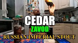 ПИВО CEDAR от ZAVOD. RUSSIAN IMPERIAL STOUT #пиво #обзор #beer #еда #craftbeerreview