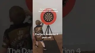 Darts Sensation Leo Kidd aged 4 years old #darts #dartskid #dartsaddict #dartsfans #dartsplayer