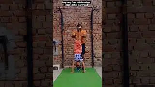 Stay away from mobile and get engaged child in workout! #motivation #kidsfitness #kidsworkout