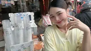 LIVE Street Caf&eacute; - Welcome Family 🤗 Ploysai Coffee Lady in Bangkok Thailand - Thai Street Food