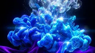 Sparkling Fluid 4K Visuals | Colorful Smoke with Soothing Music | OLED TV Screensaver