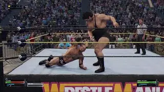 WWE  Andre vs the rock