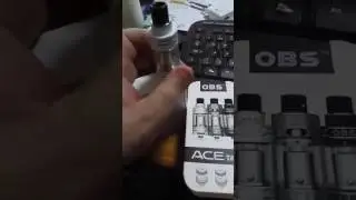 OBS ACE Tank Atomizer with 0.45 ohm ICC / RBA Coil Head  -  WHITE (gearbest)