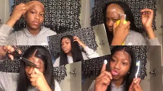 LACE FRONTAL USING ONLY GOT2b FREEZE SPRAY | oohhair