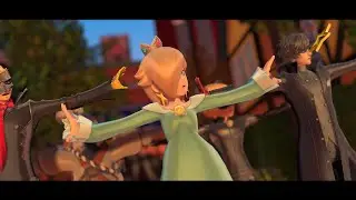 mmd Booo! - TOKOTOKO (rosalina, impa, chat noir, joker and ryuji)