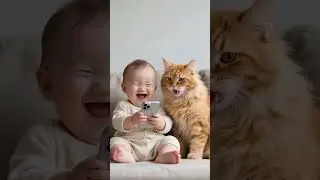 AI Baby + Animals = Chaos & Cuteness! 🐾😂 #funnyshorts #cutebaby #bottokindia #animalshorts