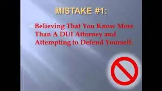7 Mistakes DUI Attorney   Overview