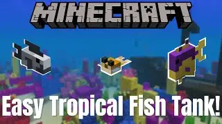 How to make a Tropical Fish Tank in Minecraft