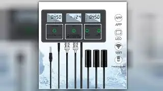 8in1 Multifunction Water Quality Meter Digital WiFi PH EC TDS SALT SGTemp ORP CF Tester Smart Monit