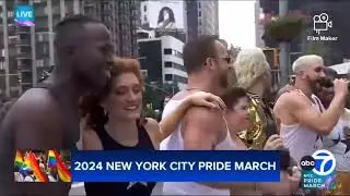 BB alum Frankie sang his song at pride 2024 ,then interview afterwards.
