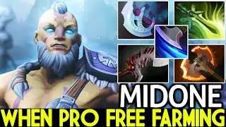 Midone [Anti Mage] When Pro AM Free Farming 30 Min End Game 7.22 Dota 2