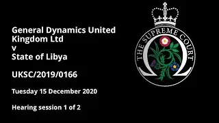 General Dynamics United Kingdom Ltd v State of Libya