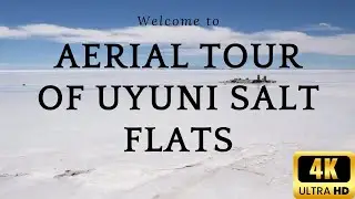 10 Minute Aerial Tour of Uyuni Salt Flats | 4K Footage of Nature's Mirror in the Sky
