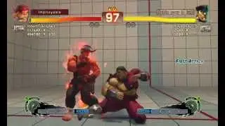 USF4 ranked matches - offlink21 vs the world- Evil Ryu vs M. Bison