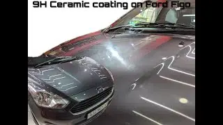 9H Ceramic coating on Ford Figo at Autovia carzspa | Ahmedabad | India