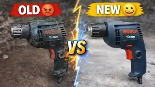 BOSCH GSB-10 DRILL machine repair                      bearing,carbon, change full video