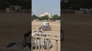 Bike riding in Raipur CG science ground with different activities special for audience ..