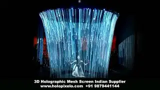 India - Interactive Dance Show 3D Holographic Dance  Transparent Gauze Screen