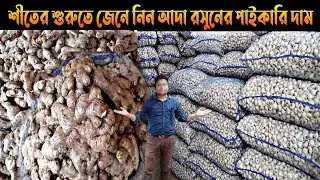 শীতের শুরুতে জেনে নিন কলকাতায় আদা রসুনের পাইকারি দাম/Ginger and garlic wholesale market in Kolkata