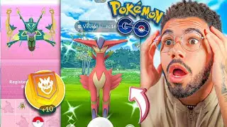 HOLOFOTES NO *MEGA RAYQUAZA* PARA O RETORNO DE VIRIZION… 🤯😍😱 #pokemongo