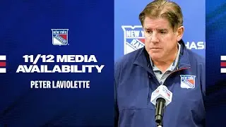 NYR vs WPG: Peter Laviolette Pregame Media Availability | Nov. 12, 2024