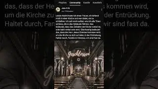 Traum | Ende der Gnadezeit/Ende der Kirchenzeit #entr&uuml;ckung #jesuskommtbald