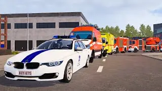 Emergency Call 112 &ndash; Belgian Police & All Firefighters First Responding | Emergency Simulation 4K