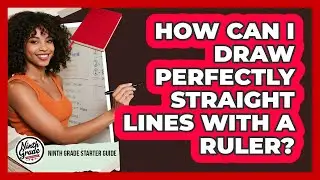 How can I draw perfectly straight lines with a ruler?