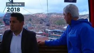 El alcalde Enrique Pe&ntilde;alosa entrega el TransMiCable en Ciudad Bol&iacute;var