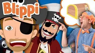 The Pirate Song | Blippi | Sing Along With Blippi | Funny Videos & Songs For Kids