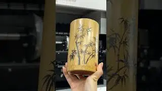 УФ-печать на персонализированном бамбуковом держателе для ручек с MT-Cylinder Eif (Mini)! ✅🎋