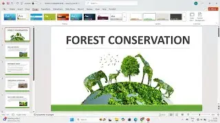 How to Make a PowerPoint Presentation on FOREST CONSERVATION  🌱 | Forest Conservation Presentation |
