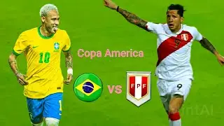 Brazil vs Peru | copa America | dream league Soccer 2022 Gameplay