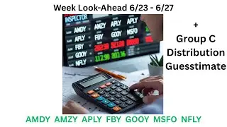YieldMax ETFs AMDY, AMZY, APLY, FBY, GOOY, MSFO & NFLY Week Look Ahead & Distrib Guess 6/23 - 6/27