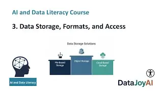 AI and Data Literacy -Data Storage, Formats, and Access